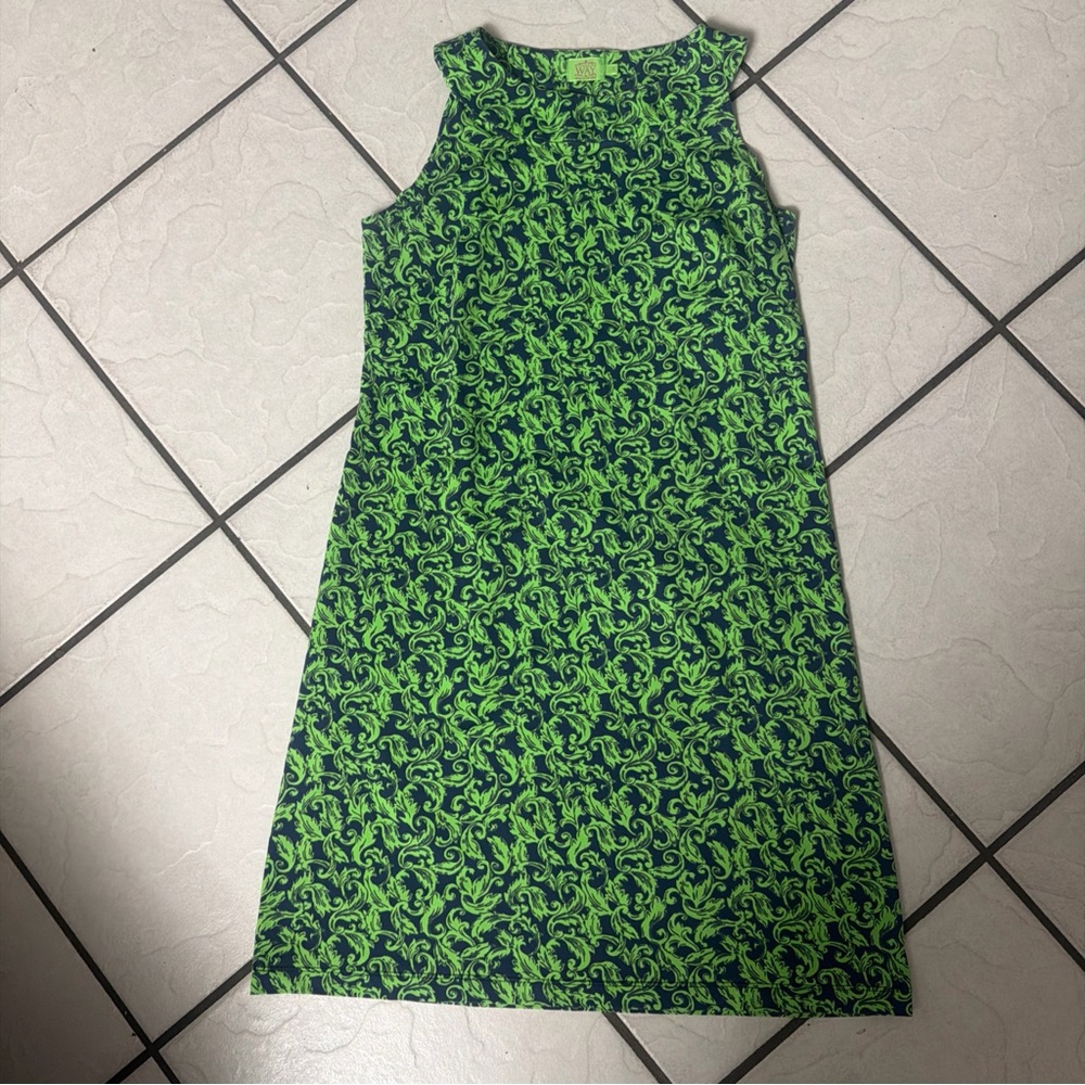 Katherine Way Sleeveless Shift Dress Easy-Pack Fun Size S 70s Inspo